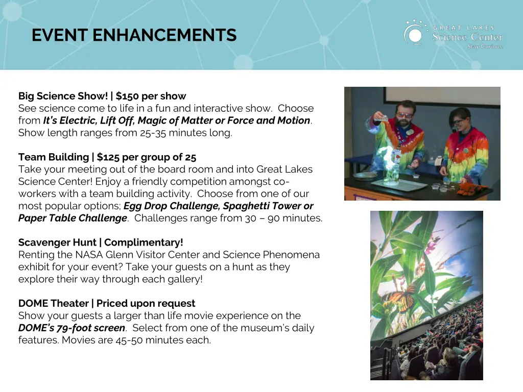 event enhancements