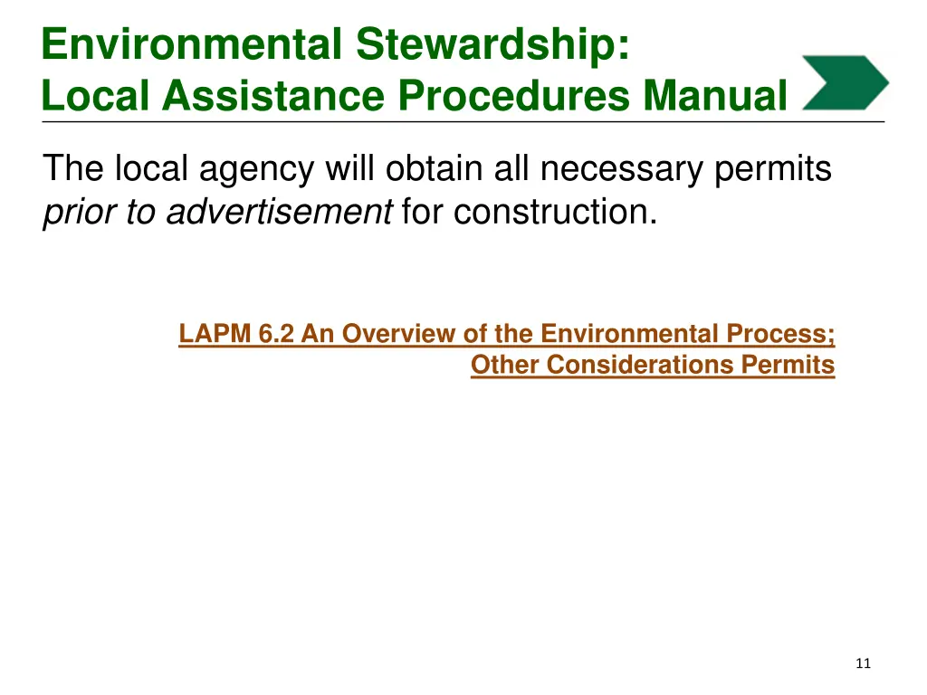 environmental stewardship local assistance 1