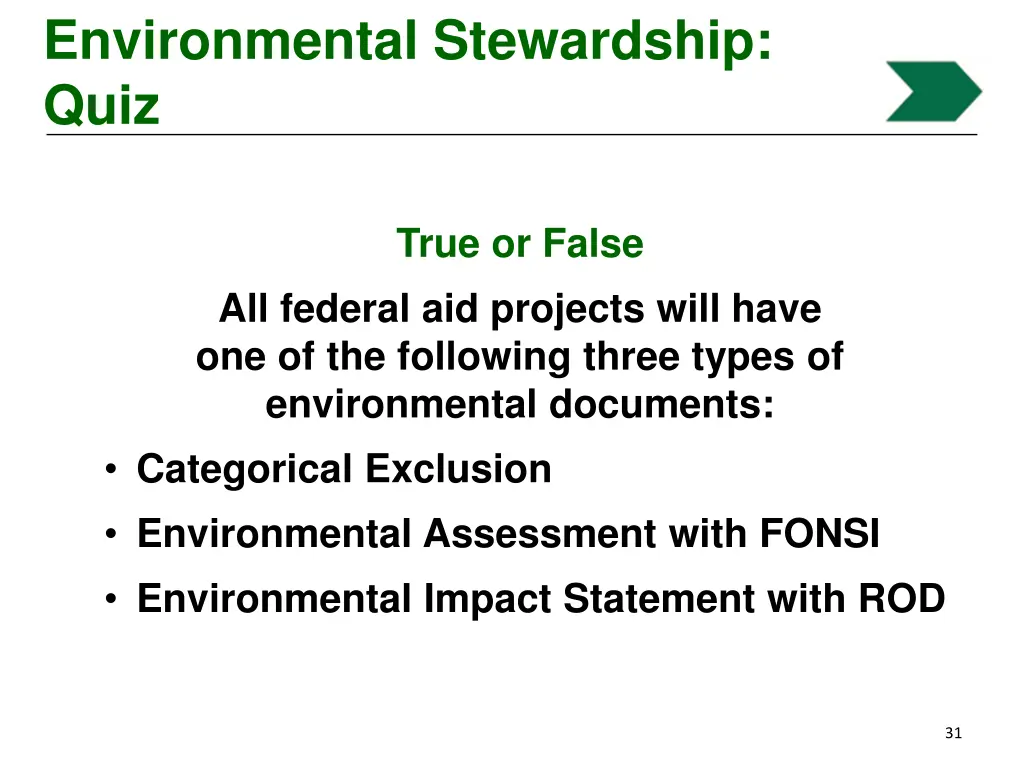 environmental stewardship quiz 2