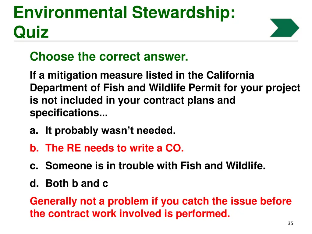 environmental stewardship quiz 5