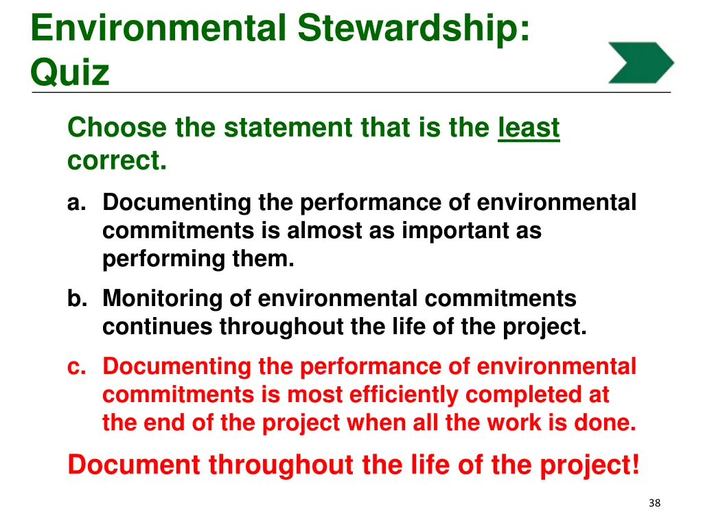 environmental stewardship quiz 7