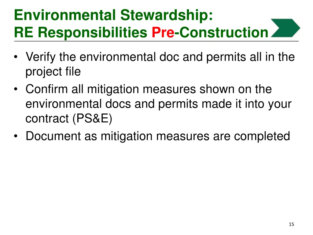 environmental stewardship re responsibilities