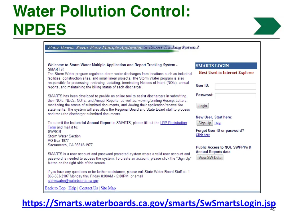 water pollution control npdes 1