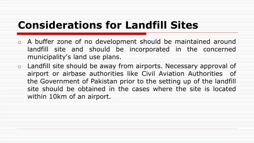 considerations for landfill sites 4