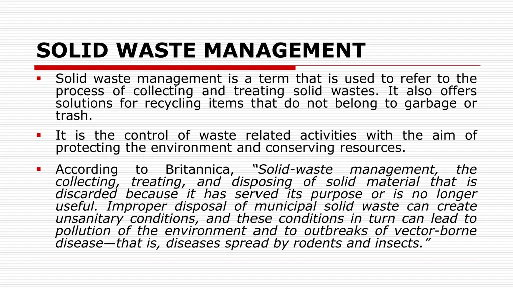 solid waste management 1