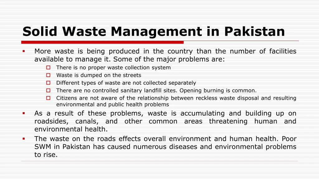 solid waste management in pakistan 1