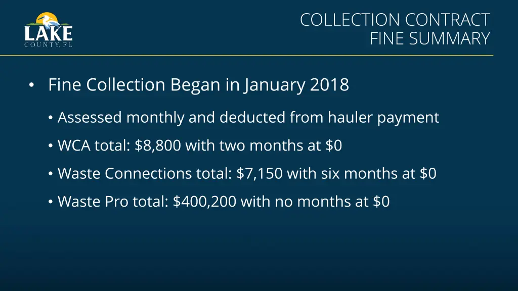 collection contract fine summary