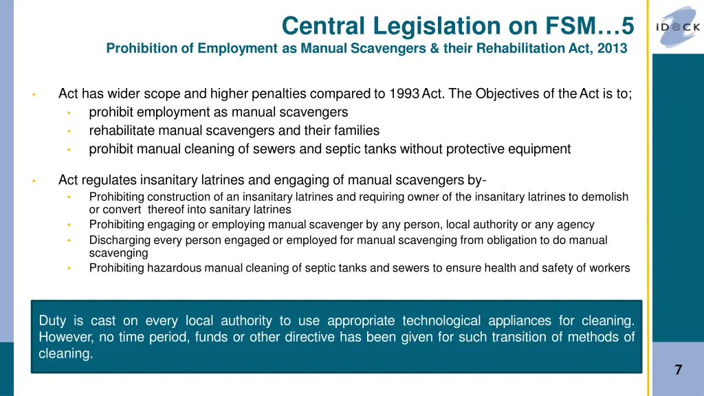 central legislation on fsm 5 prohibition