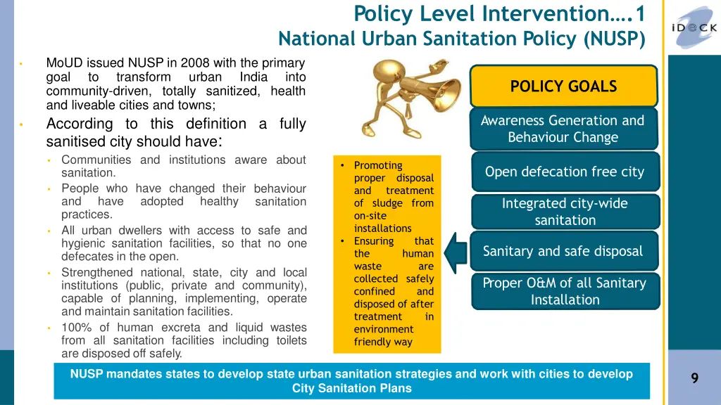 p olicy level intervention 1 national urban