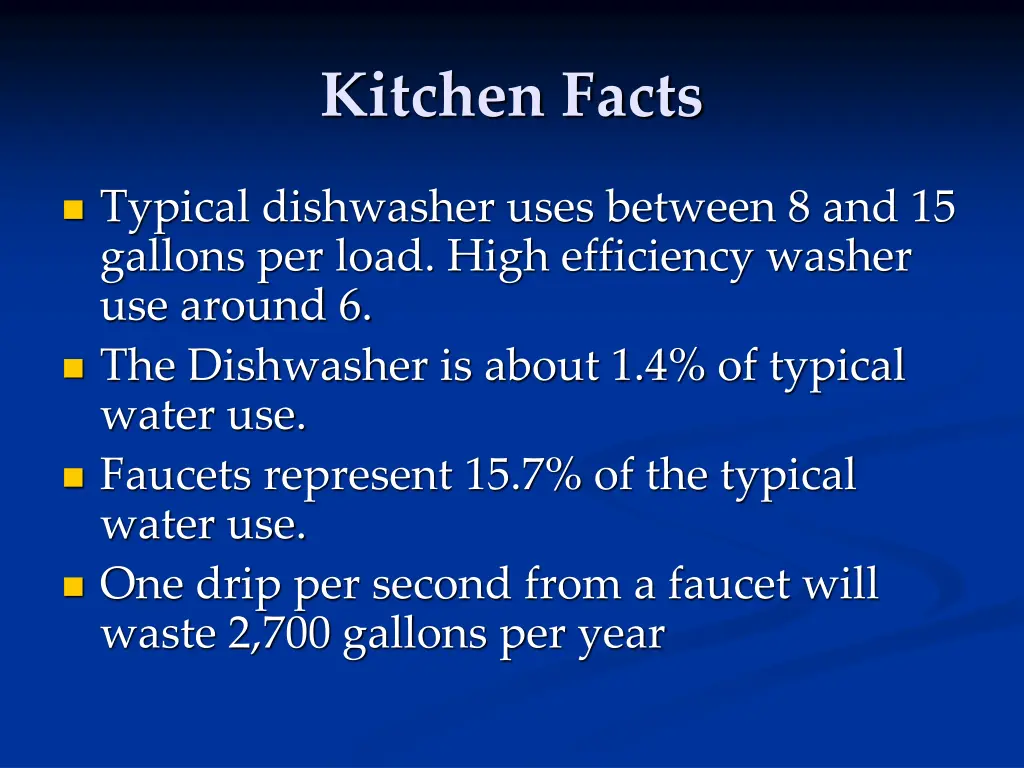 kitchen facts