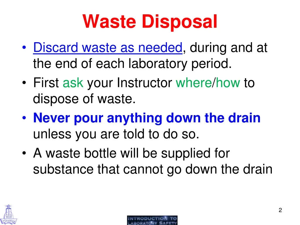 waste disposal