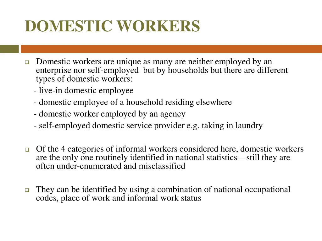 domestic workers