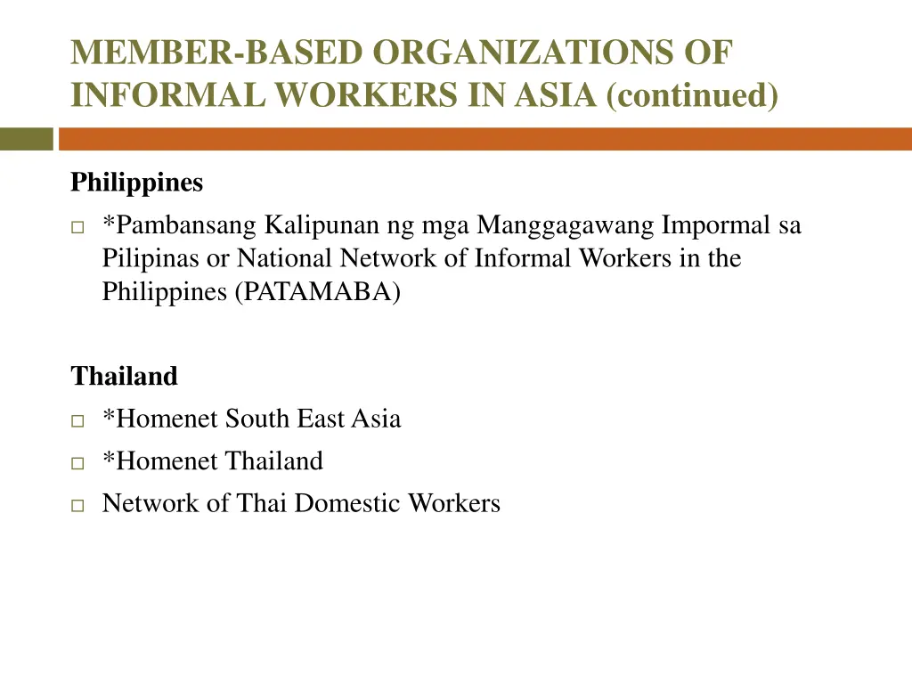 member based organizations of informal workers 3