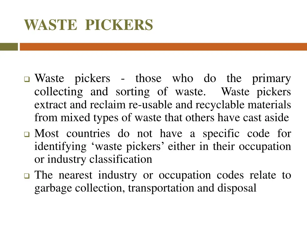 waste pickers