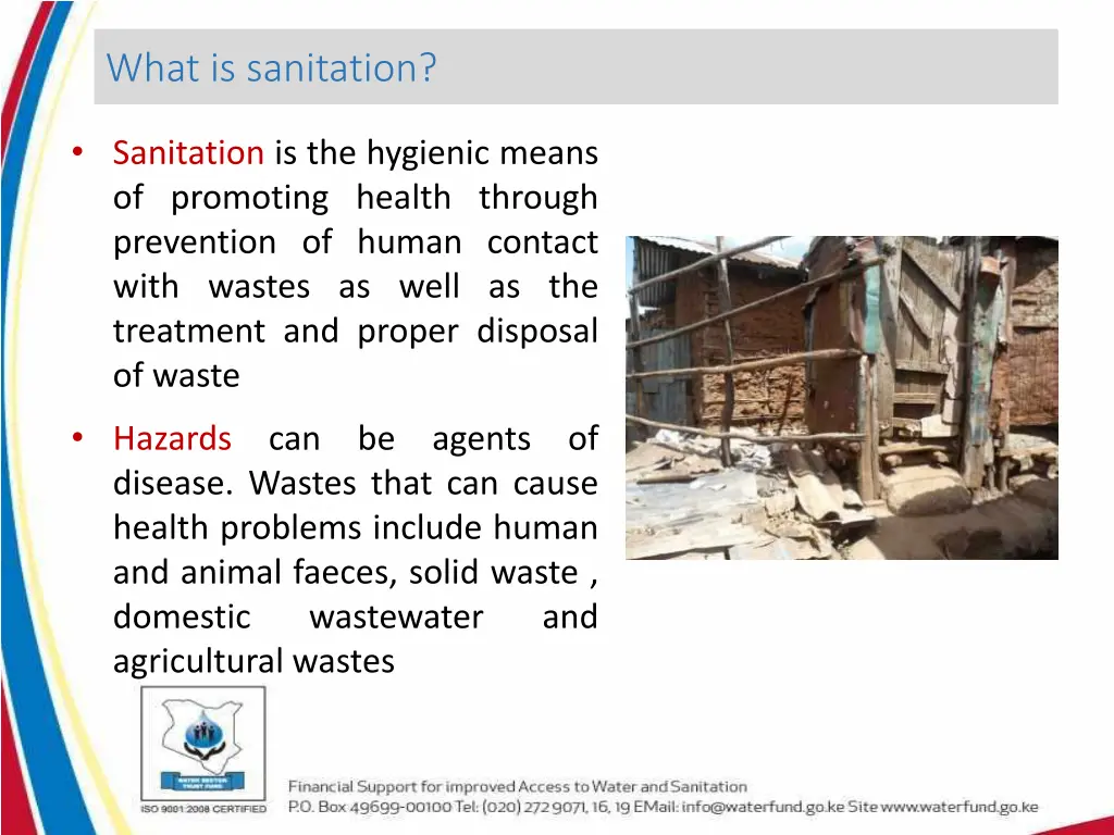 what is sanitation