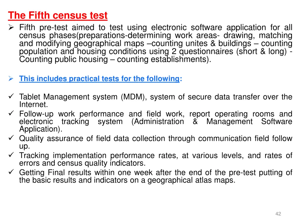 fifth pre test aimed to test using electronic