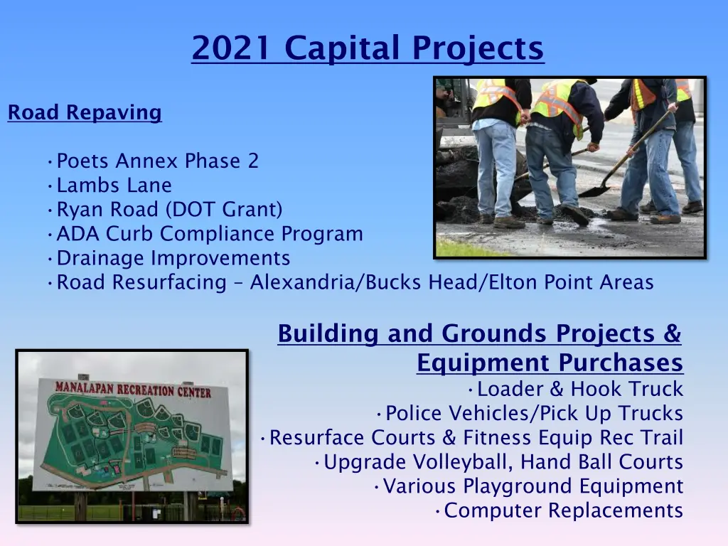 2021 capital projects