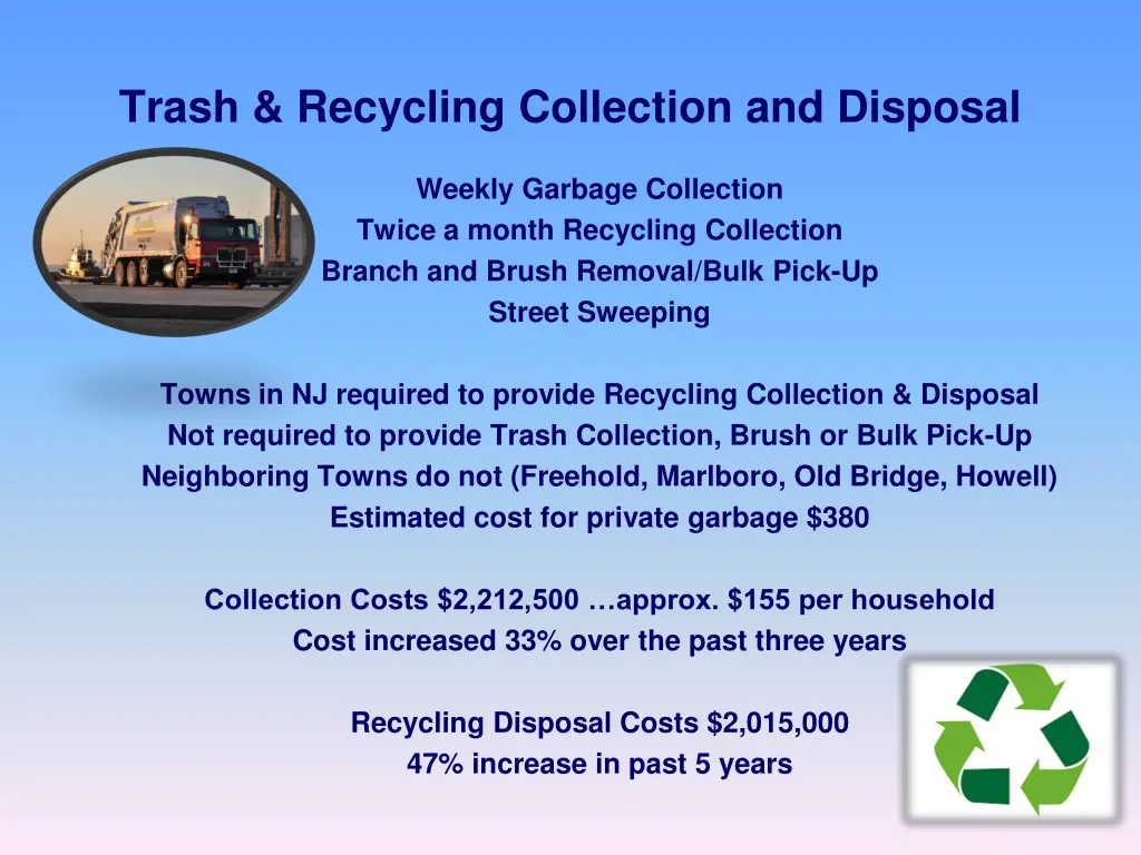 trash recycling collection and disposal