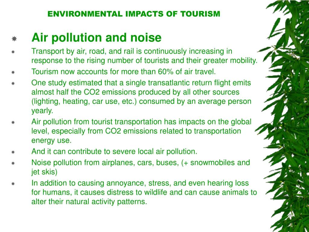 environmental impacts of tourism 11