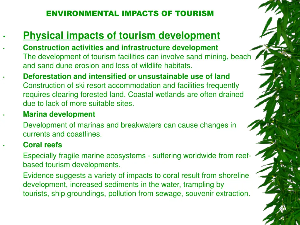 environmental impacts of tourism 17