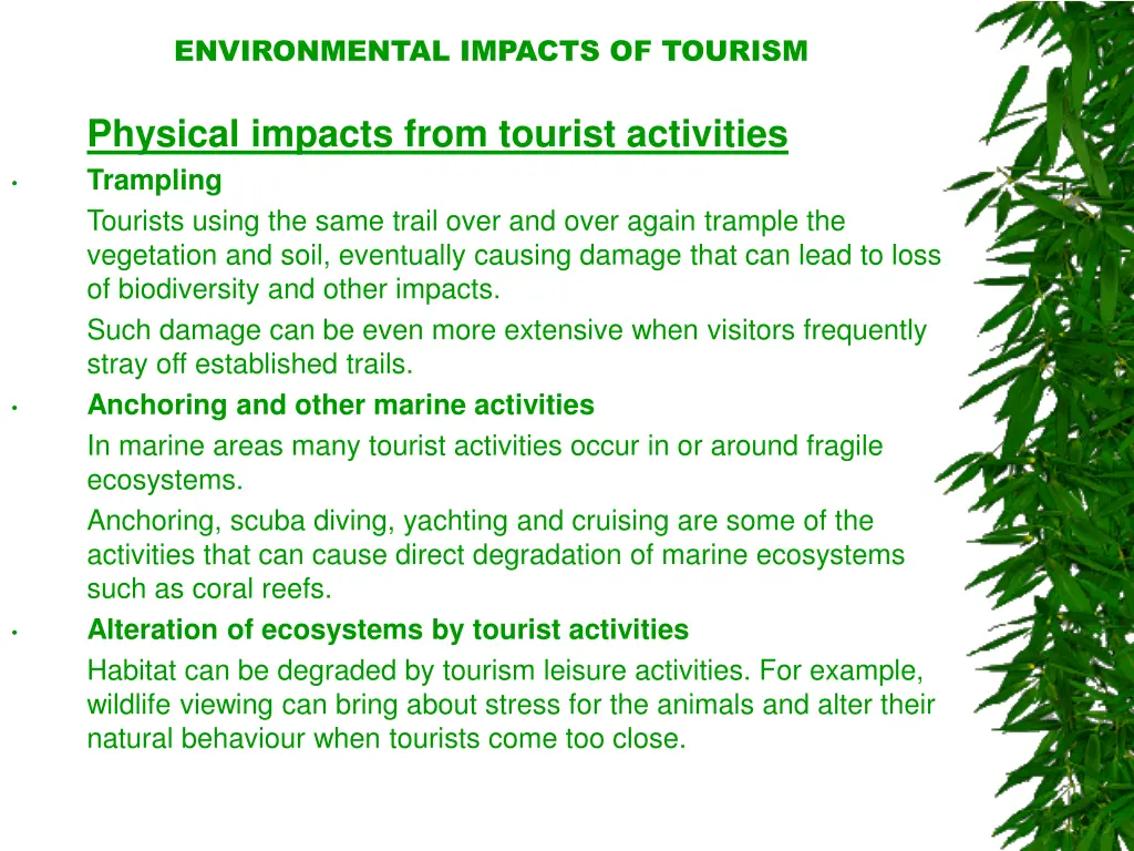 environmental impacts of tourism 18