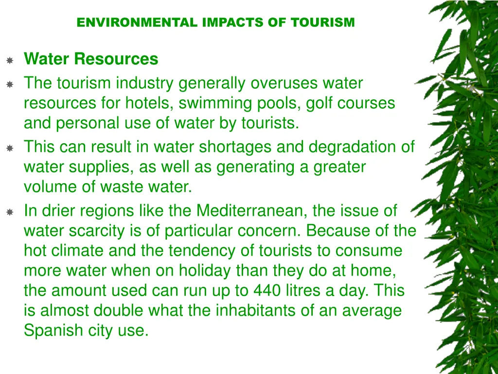 environmental impacts of tourism 5