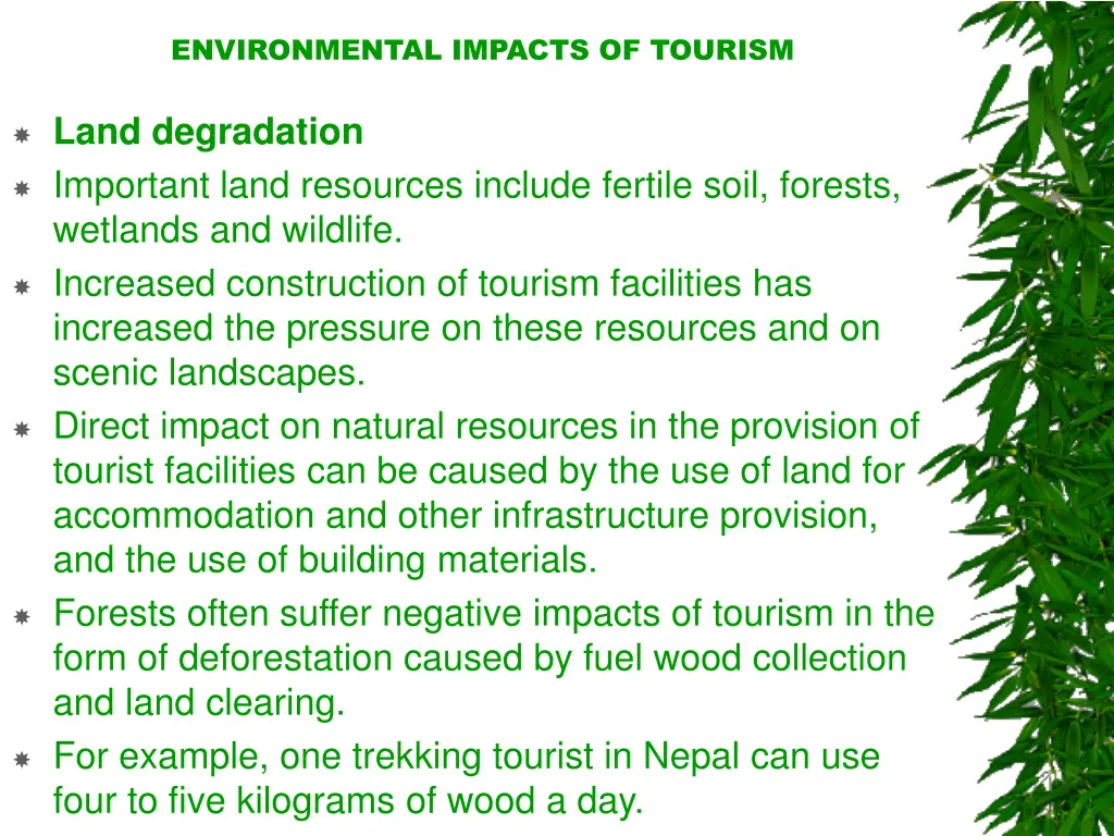 environmental impacts of tourism 9