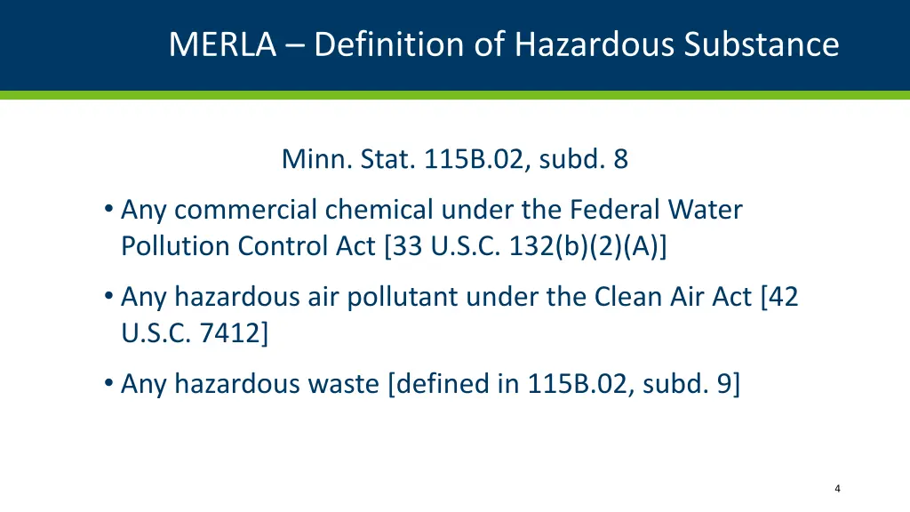 merla definition of hazardous substance