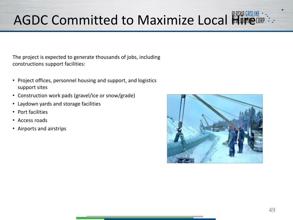 agdc committed to maximize local hire