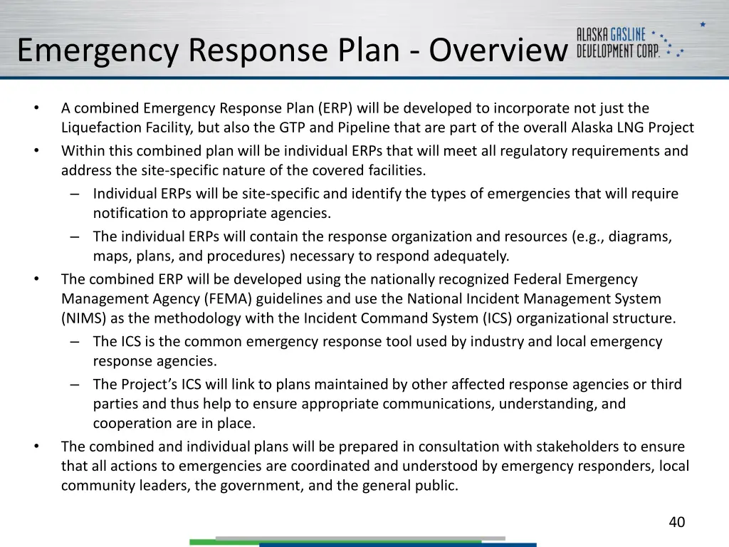 emergency response plan overview