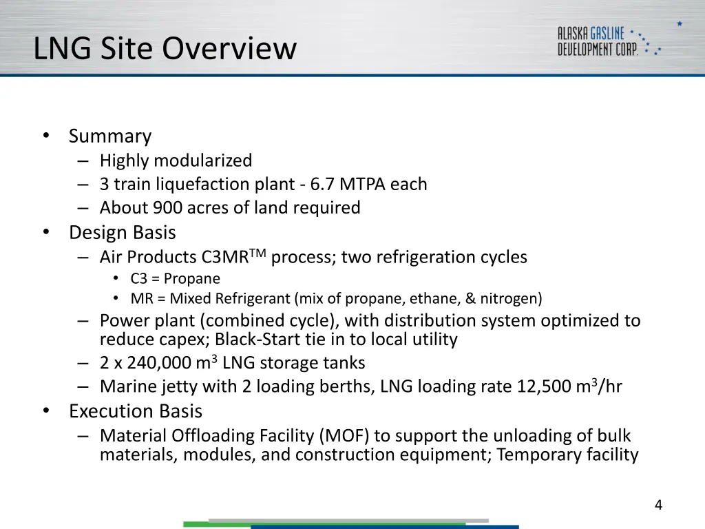 lng site overview