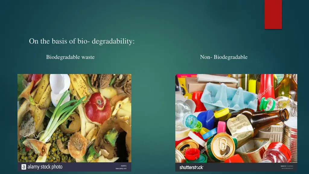 on the basis of bio degradability