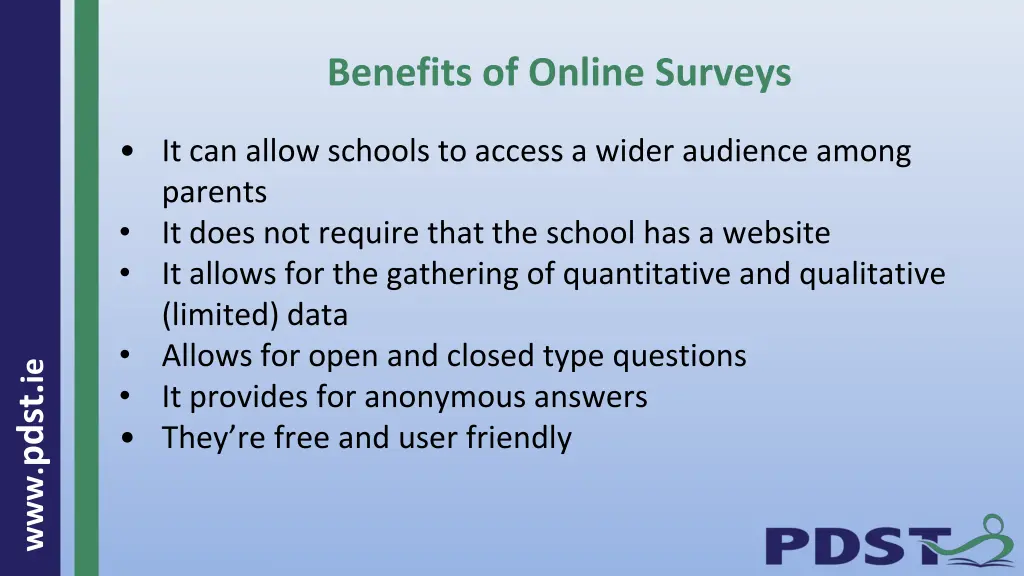 benefits of online surveys