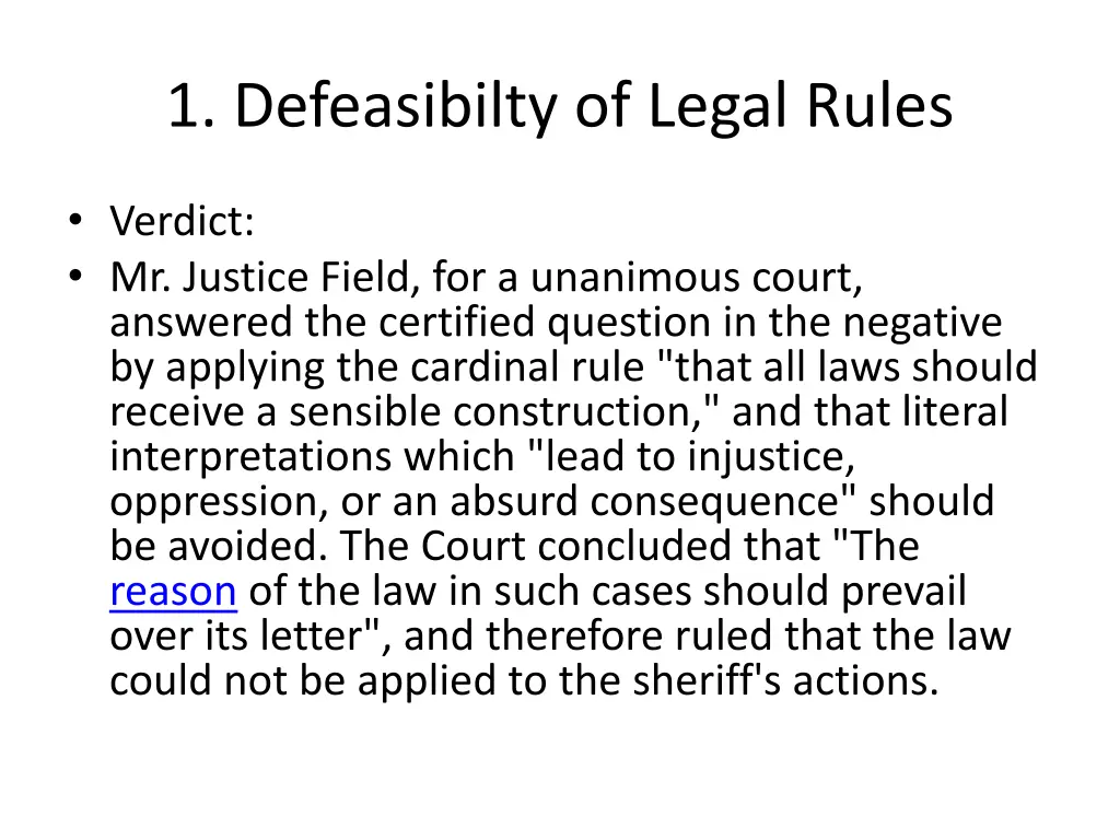 1 defeasibilty of legal rules 1