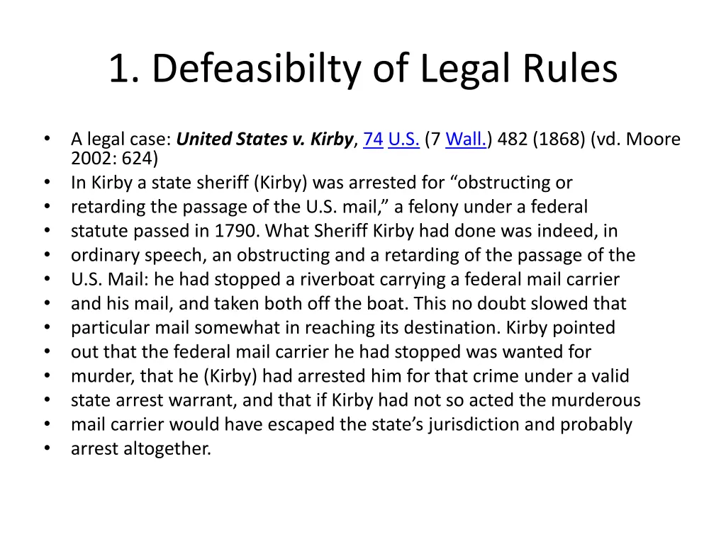 1 defeasibilty of legal rules