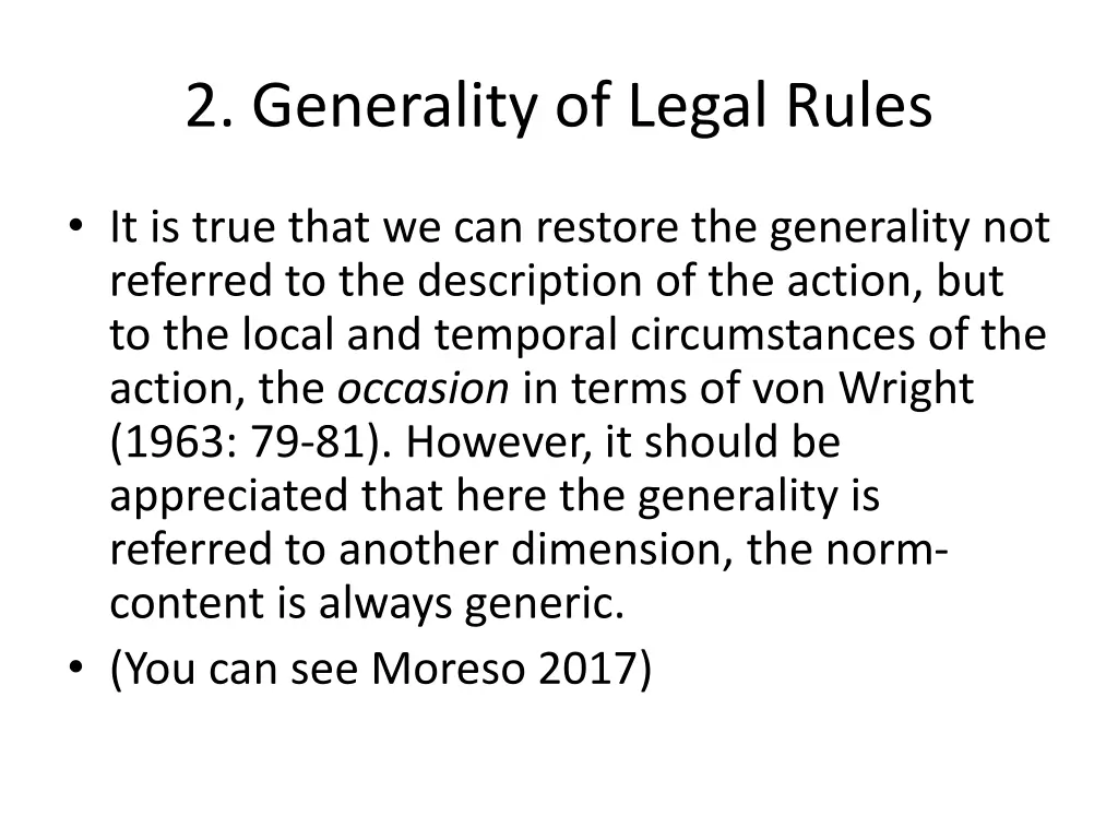 2 generality of legal rules 5