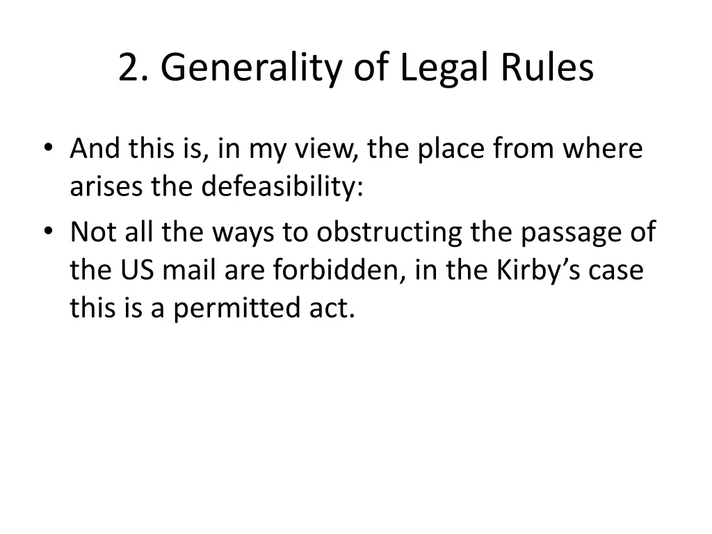 2 generality of legal rules 6