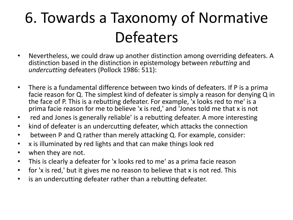 6 towards a taxonomy of normative defeaters 3