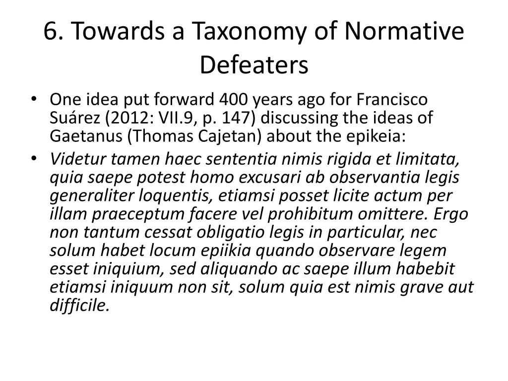 6 towards a taxonomy of normative defeaters 5