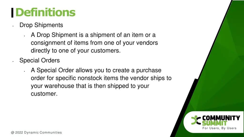 definitions drop shipments a drop shipment