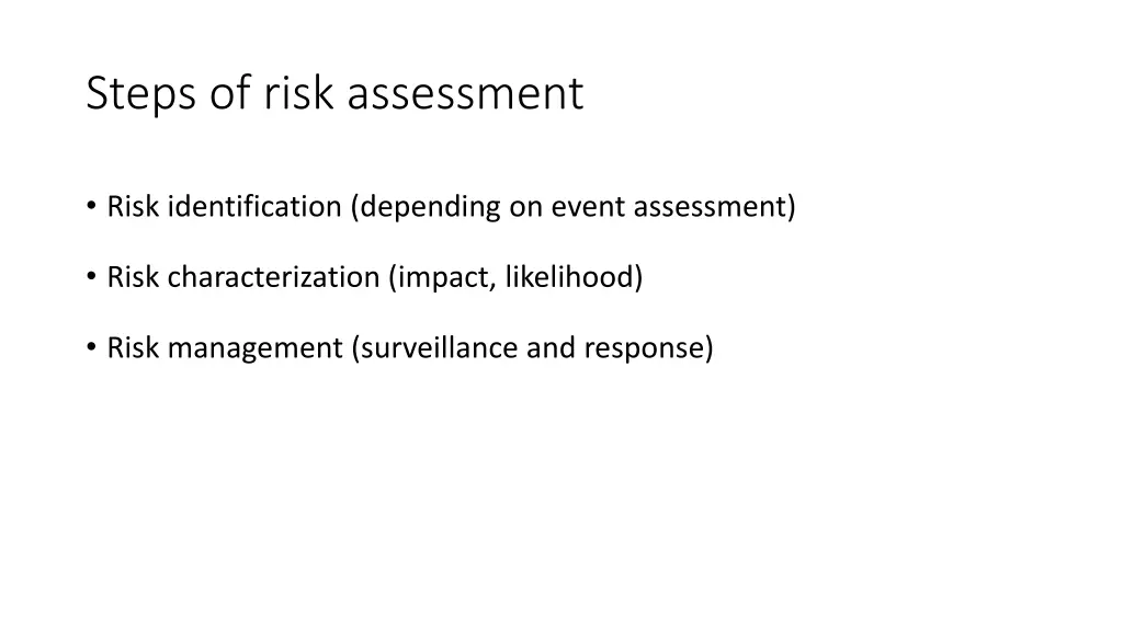 steps of risk assessment