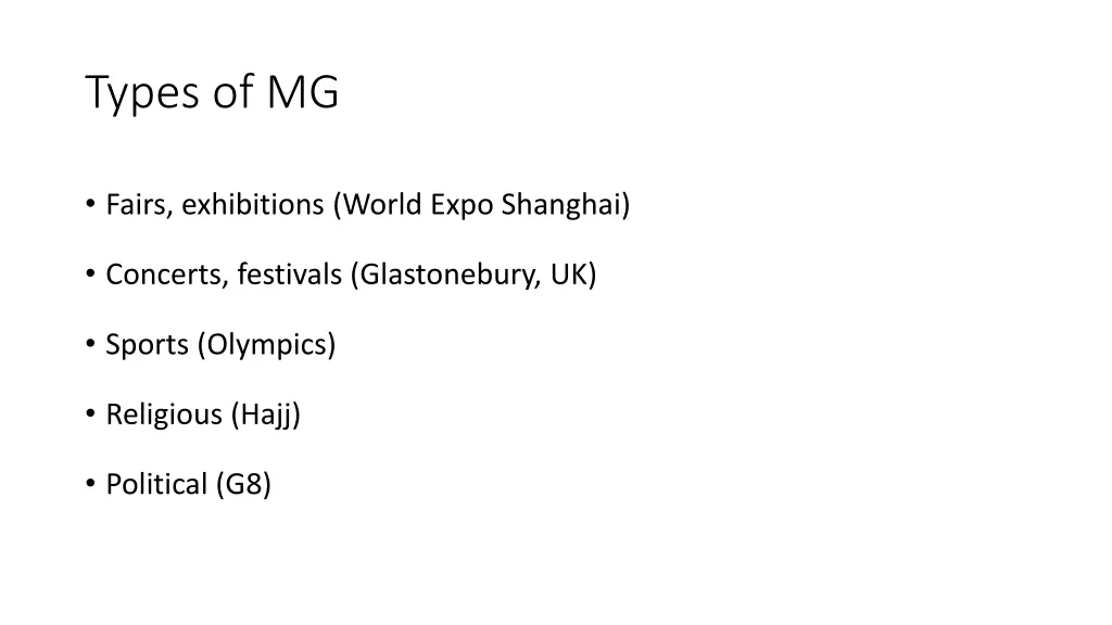 types of mg