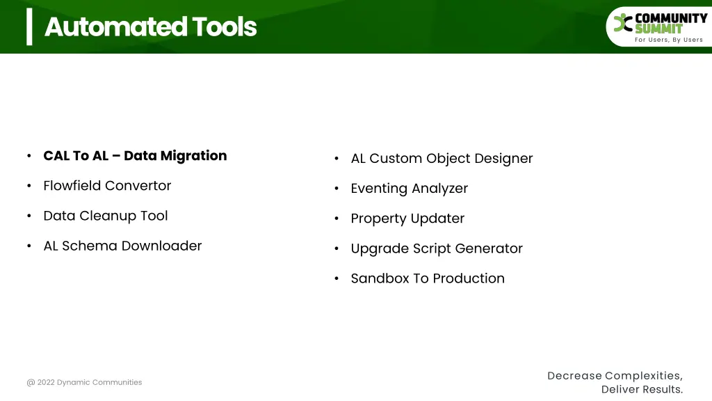 automated tools