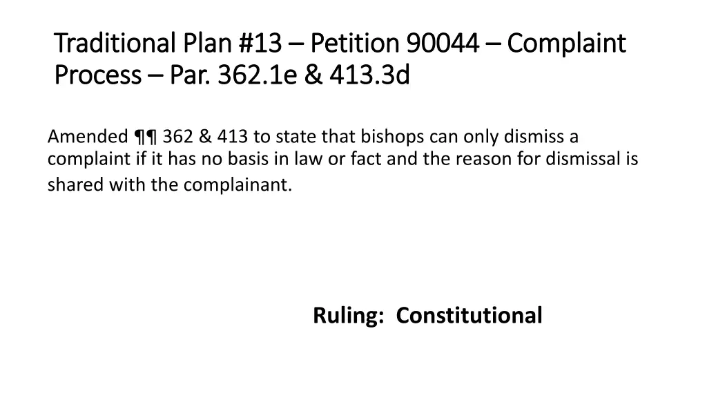 traditional plan 13 traditional plan 13 petition