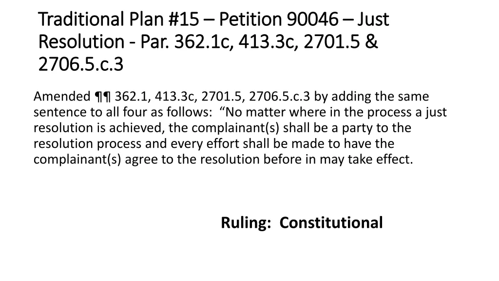 traditional plan 15 traditional plan 15 petition