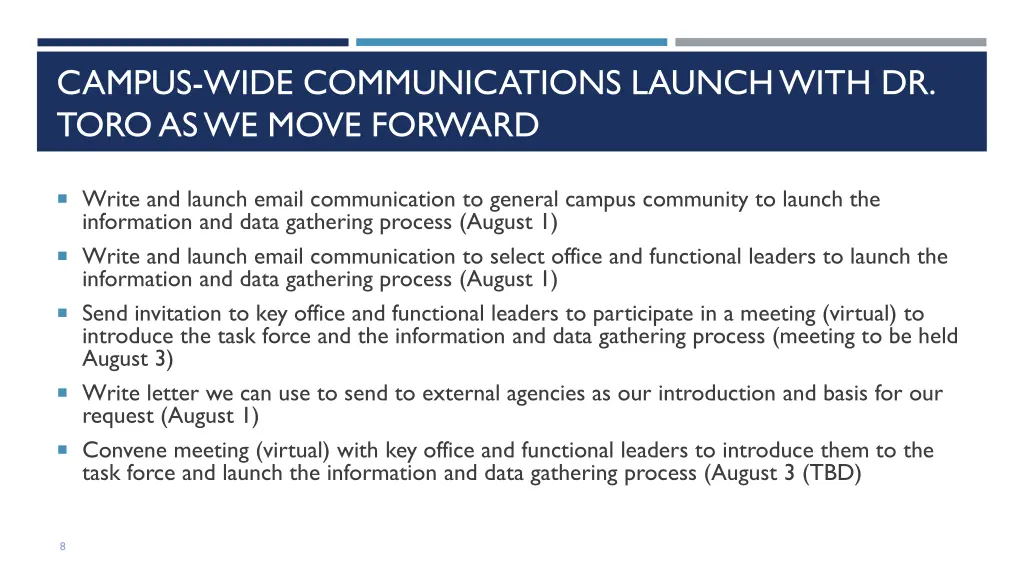 campus wide communications launch with dr toro