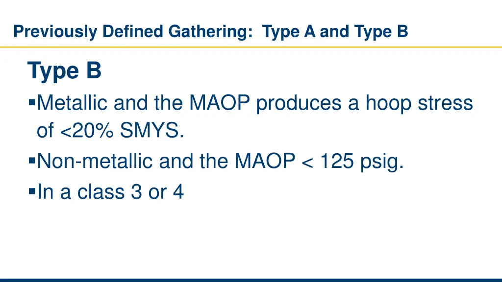 previously defined gathering type a and type b 1