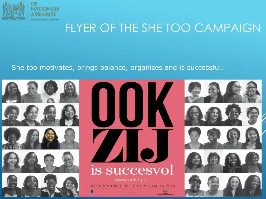 flyer of the she too campaign