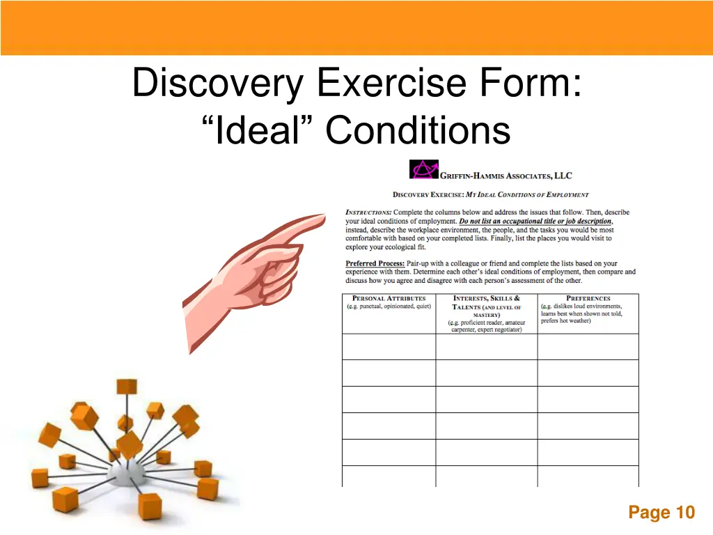 discovery exercise form ideal conditions