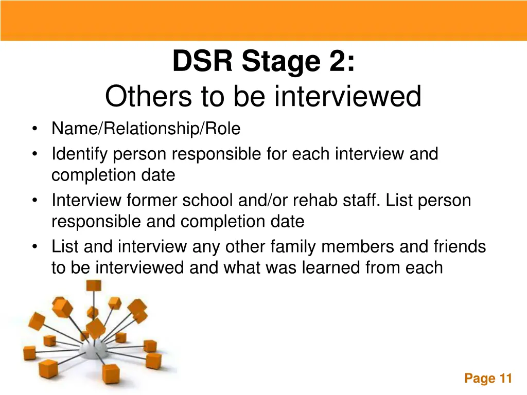 dsr stage 2 others to be interviewed name